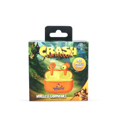OTL Technologies Crash Bandicoot Écouteurs sans fil avec étui de charge Ear Pods Orange