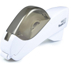 Rapesco 1445 SupaCut Dévidoir de Ruban avec 2 Rouleaux de Ruban Adhésif, Blanc