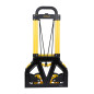 Chariot de manutention Acier, Pliable, Base 39X29cm, capacité 70kg. Dimensions Ouvert : 40x41x102cm, plié : 39x6x73 cm. Roues 12 Chariot de manutention Acier, Pliable, Base 39X29cm, capacité 70kg. Dimensions Ouvert : 40x41x102cm, plié : 39x6x73 cm. Roues 12
