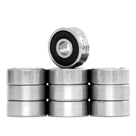 XiKe 624-2RS Roulements à billes étanches 4x13x5mm, Acier chromé|Pré-lubrifié|Double joint en caoutchou|624RS Miniature Roulemen