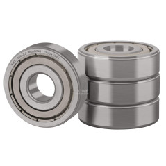 XiKe 6201ZZ Roulement à billes 12x32x10mm Acier 100Cr6 - Double joint métallique, Prélubrifié, 6201-2Z Roulements à billes à gor