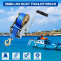 FreeTec Treuil Manuel avec Bleu Polyester Cordon à Bergung Treuil Bateau Treuil (10m 2500lbs) FreeTec Treuil Manuel avec Bleu Polyester Cordon à Bergung Treuil Bateau Treuil (10m 2500lbs)