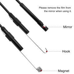 QiCheng&LYS Endoscope USB Android 2.0 CMOS HD 2 en 1 Endoscope étanche pour Smartphone (5m)