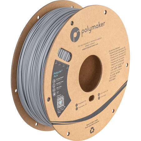 Polymaker PolyLite PLA Gris - 1.75mm - 1kg