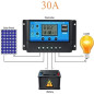 PWM 12V / 24V Double ContrôLeur de de Panneau Solaire USB et RéGulateur de Batterie de Panneau Solaire Intelligent Avec éCran LC PWM 12V / 24V Double ContrôLeur de de Panneau Solaire USB et RéGulateur de Batterie de Panneau Solaire Intelligent Avec éCran LC