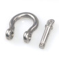 5pcs M10 La manille d'anneau d'arc de D ferme à clef l'acier inoxydable 304 pour le gréement résistant, transportant, manilles d 5pcs M10 La manille d'anneau d'arc de D ferme à clef l'acier inoxydable 304 pour le gréement résistant, transportant, manilles d
