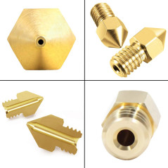 25 Pièces MK8 Extrudeuse Buses d'imprimante 3D Tete Impression Avec Boîte de Rangement en Métal Gratuite pour Makerbot Creality
