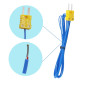Taiss 2 pièces K Type mini-connecteur Thermocouple Sonde de Température Capteur Plage de Mesure -50~250 ° C,Avec câble de 2 mètr Taiss 2 pièces K Type mini-connecteur Thermocouple Sonde de Température Capteur Plage de Mesure -50~250 ° C,Avec câble de 2 mètr