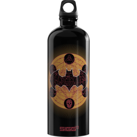 Sigg - Gourde Aluminium - Traveller Batman Classic Gold (The Batman) - Certifiée Neutre En CO2 - Convient Aux Boissons Gazeuses