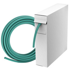 Gocableties - Mini Bobine de Gaine thermorétractable imperméable - Vert - 9,5 mm x 7 m - Rapport de rétrécissement 2:1 - Isolati