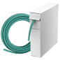 Gocableties - Mini Bobine de Gaine thermorétractable imperméable - Vert - 9,5 mm x 7 m - Rapport de rétrécissement 2:1 - Isolati