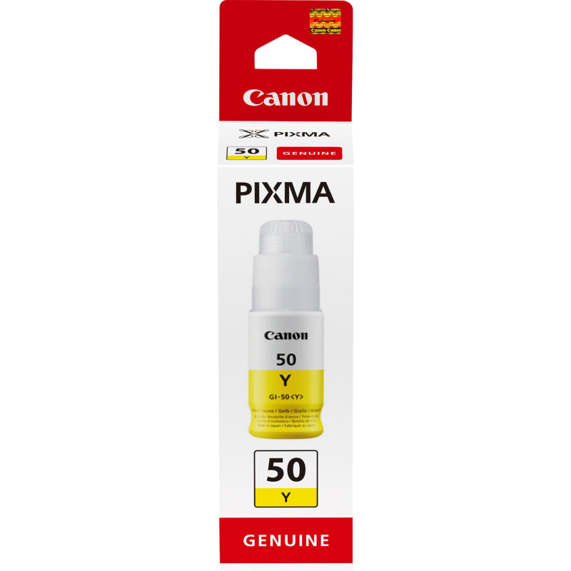 Canon GI-50 Bouteille Y Jaune (Emballage carton) Canon GI-50 Bouteille Y Jaune (Emballage carton)