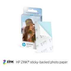 HP Sprocket Imprimante Photo instantanée Portable, Blanc, 2 x 3
