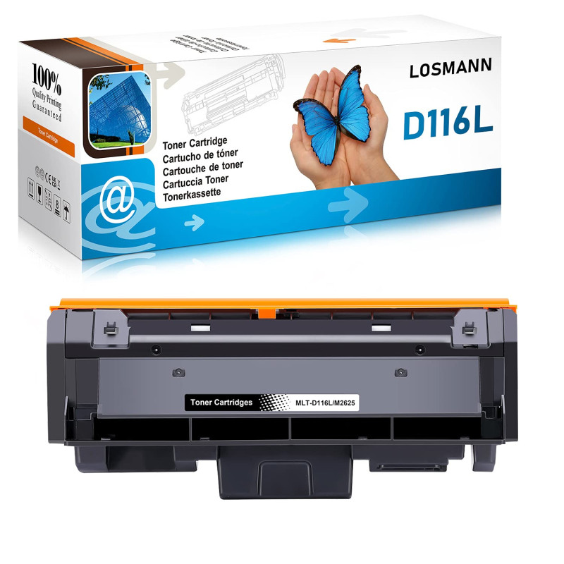 LOSMANN 1x Toner Noir Compatible pour Samsung MLT-D116L pour SL Xpress M2620D M2620ND M2625D M2625F M2625FN M2625N M2626 M2675F LOSMANN 1x Toner Noir Compatible pour Samsung MLT-D116L pour SL Xpress M2620D M2620ND M2625D M2625F M2625FN M2625N M2626 M2675F