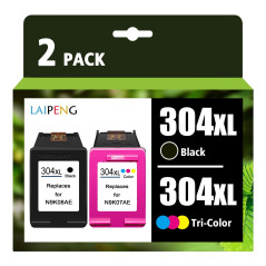 LAIPENG 304XL 304 XL Cartouche d'encre Remanufacturées pour HP Envy 5000 5010 5030 5032 DeskJet 2600 2620 2622 2630 2633 3720 37