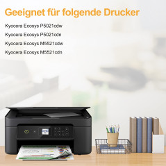 LeciRoba TK-5220 pour Cartouche Kyocera TK5220 TK5230 TK-5230,pour Toner Kyocera p5021cdn,pour Kyocera Ecosys P5021cdw P5021cdn 