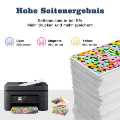 Nextpage Cartouches d'encre de rechange 34XL compatibles avec les imprimantes Epson Workforce Pro WF-3720DWF WF-3725DWF WF-3720 
