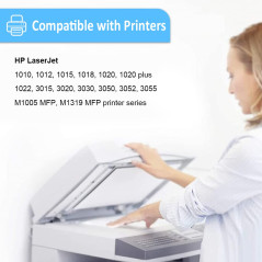LAIPENG 12A Q2612A Cartouche Toner Compatible pour HP LaserJet 1010 1012 1015 1018 1020 1020 Plus 1022 3015 3020 3030 3050 3052 