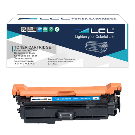 LCL Cartouche de Toner Remanufacturée CE401A 507A (1 Cyan) Remplacement pour HP LaserJet Enterprise 500 Color M551 M551N M551DN 