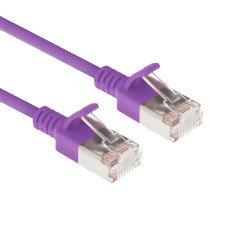 ACT DC7303 Câble réseau CAT6a U/FTP LSZH LAN fin 3,8 mm flexible sans accroc avec connecteur RJ45 pour utilisation dans les cent