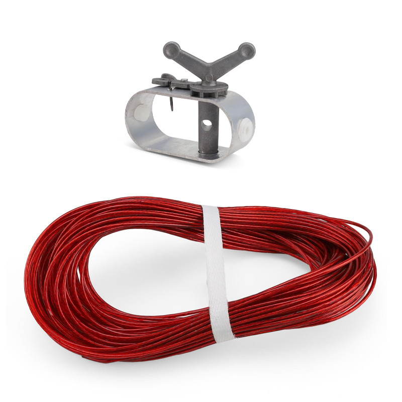 Tendeur Bache Piscine, SPRHR Tendeur Cable, Corde ce Tension pour Couvertures de Piscine, Diamètre 2mm, Longueur 30.5m, pour Séc Tendeur Bache Piscine, SPRHR Tendeur Cable, Corde ce Tension pour Couvertures de Piscine, Diamètre 2mm, Longueur 30.5m, pour Séc