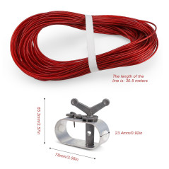 Tendeur Bache Piscine, SPRHR Tendeur Cable, Corde ce Tension pour Couvertures de Piscine, Diamètre 2mm, Longueur 30.5m, pour Séc