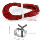 Tendeur Bache Piscine, SPRHR Tendeur Cable, Corde ce Tension pour Couvertures de Piscine, Diamètre 2mm, Longueur 30.5m, pour Séc Tendeur Bache Piscine, SPRHR Tendeur Cable, Corde ce Tension pour Couvertures de Piscine, Diamètre 2mm, Longueur 30.5m, pour Séc
