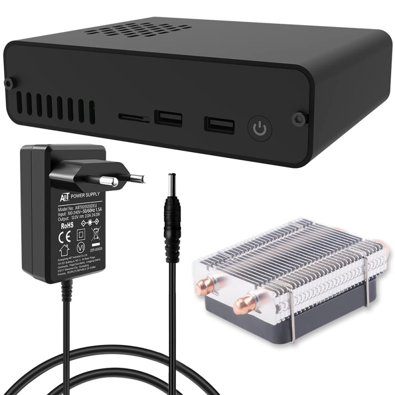 DeskPi Pro Set-Top Box pour Raspberry Pi 4 - Prise en Charge SSD, HDMI Pleine Taille, Alimentation/R DeskPi Pro Set-Top Box pour Raspberry Pi 4 - Prise en Charge SSD, HDMI Pleine Taille, Alimentation/R