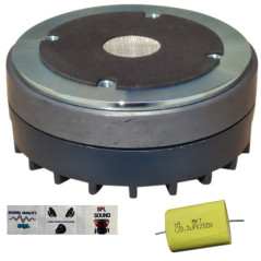 1 MASTER AUDIO DR7P DR 7P driver compression 200 watts rms 400 watts diamètre max de la gorge 2,50 cm pour klaxons party maison 