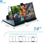 LAC Agrandisseur Ecran Telephone 14” - 3D HD Loupe Ecran Telephone Portable, Cadeaux Hommes Originaux