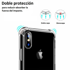 REY Coque Anti-Shock pour Samsung Galaxy J6 Plus 2018, TPU Transparent en Silicone Antichoc