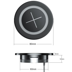 Chargeur sans Fil Qi pour Les Meubles Chargeur Induction encastrable compatibles Qi avec Un diamètre de 60mm 2.36 "Trou d'insert