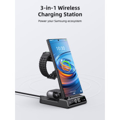 Chargeur Induction pour Samsung Galaxy S25 Ultra, Chargeur sans Fil Inductive pour Samsung Galaxy Watch Ultra/8/7/6/5, Chargeur