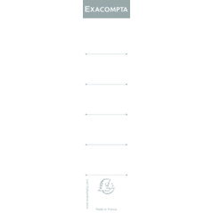 EXACOMPTA Paquet de 10 étiquettes pour dos de Classeur 50 mm
