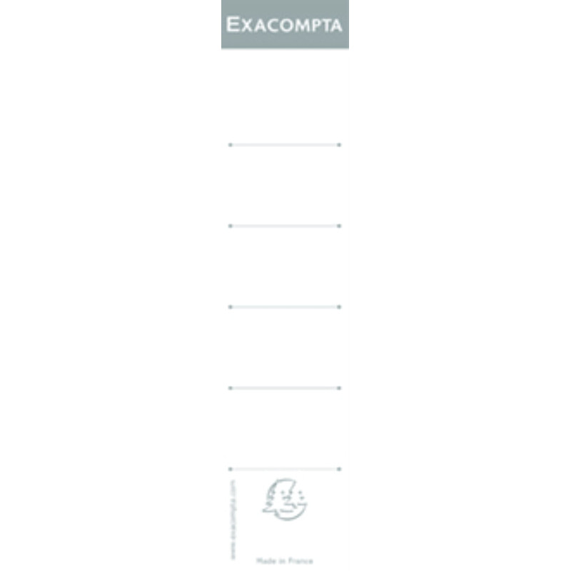 EXACOMPTA Paquet de 10 étiquettes pour dos de Classeur 50 mm