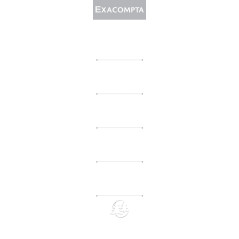 EXACOMPTA Paquet de 10 étiquettes pour dos de Classeur 50 mm