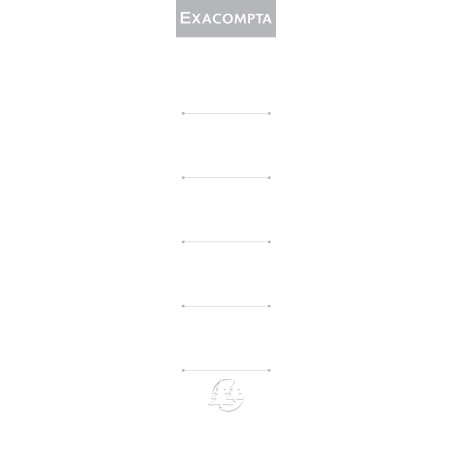 EXACOMPTA Paquet de 10 étiquettes pour dos de Classeur 50 mm