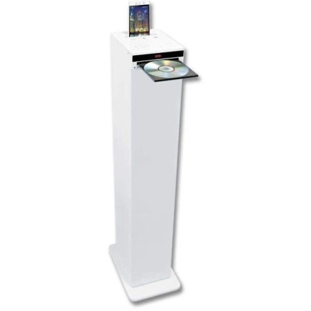 INOVALLEY HP32-CD-W Tour de Son Bluetooth - Lecteur CD - Blanc