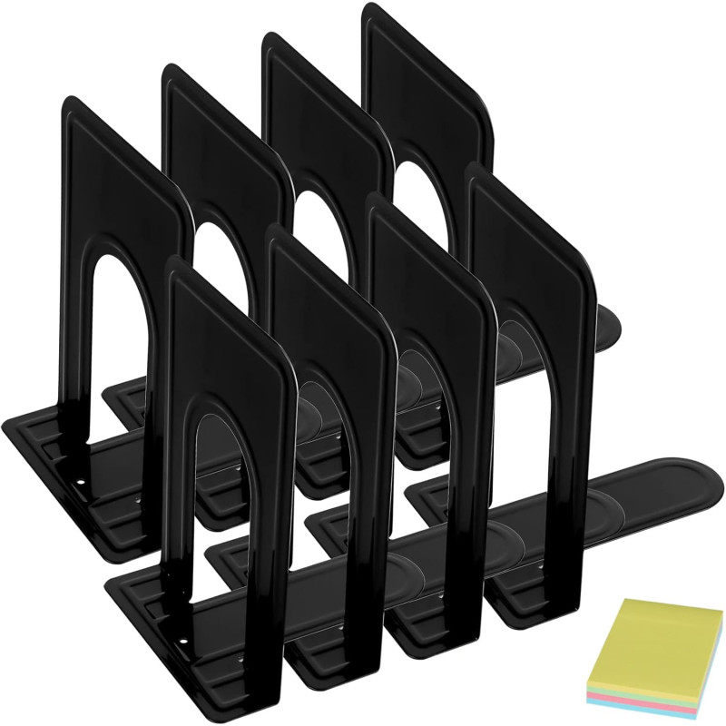 DARUITE Serre Livre, Cale Livre Presse Livre Serre Livres en Métal Accessoires Bureau Rangement Livre, pour la Maison, Bureau, l