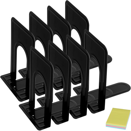 DARUITE Serre Livre, Cale Livre Presse Livre Serre Livres en Métal Accessoires Bureau Rangement Livre, pour la Maison, Bureau, l