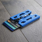 GOVO - Porte-badge en polycarbonate durable pouvant contenir 1 à 4 cartes bleu GOVO - Porte-badge en polycarbonate durable pouvant contenir 1 à 4 cartes bleu
