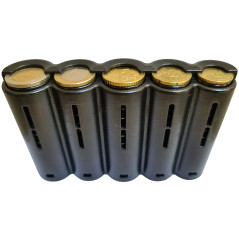Monnayeur Pièces Euro – Pour Portefeuille Serveur Restauration Pratique – Caisse Monnaie Pièces – Range Monnaie 5 compartiments