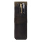 Londo Étui en Cuir Véritable pour Stylos et Crayons avec Fermeture – Trousse à Stylos, Pochette de Fournitures de Bureau et Voya Londo Étui en Cuir Véritable pour Stylos et Crayons avec Fermeture – Trousse à Stylos, Pochette de Fournitures de Bureau et Voya