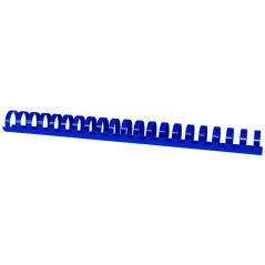 Plastikowe grzbiety do bindowania A4 25mm 50 sztuk niebieskie