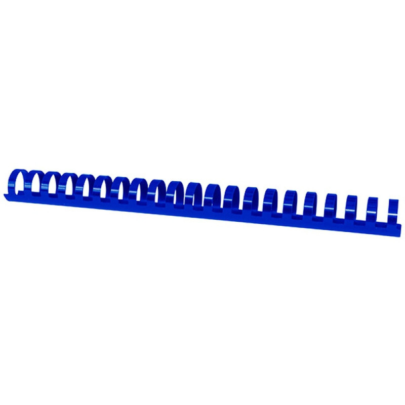 Plastikowe grzbiety do bindowania A4 25mm 50 sztuk niebieskie
