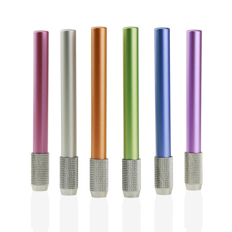 YOUSHARES Aluminium Assortiment Crayon Couleurs Allongement-Porte-crayon Prolongateur pour Crayons de Couleur dans la Taille Rég