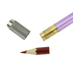 YOUSHARES Aluminium Assortiment Crayon Couleurs Allongement-Porte-crayon Prolongateur pour Crayons de Couleur dans la Taille Rég