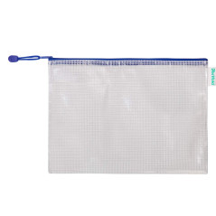 Tarifold Fr 509001- Lot de 8 Pochettes Plastique A4 Zip, Fermeture éclair Document Chemises transparentes Dossier pour Bureaux,
