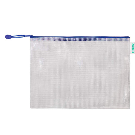 Tarifold Fr 509001- Lot de 8 Pochettes Plastique A4 Zip, Fermeture éclair Document Chemises transparentes Dossier pour Bureaux,