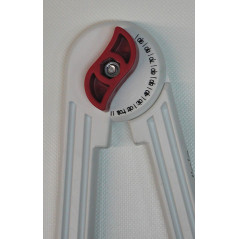 WISSNER® AKTIV lernen - Compas pour Tableau avec 3 Pieds rotatifs en Plastique Blanc - RE-Plastic®